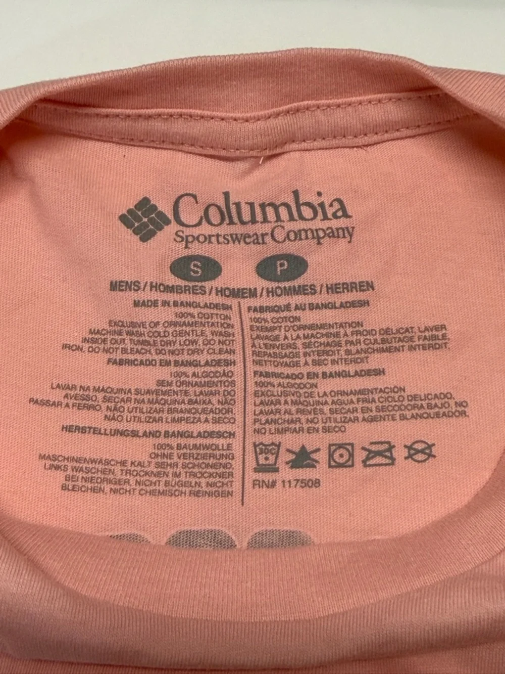 Columbia Pink‎ Short Sleeve Logo Tee
